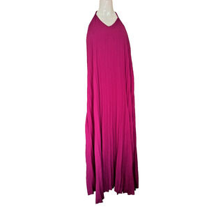 She Sky Women’s Red Sleeveless Halter Neck Dress Size S W004